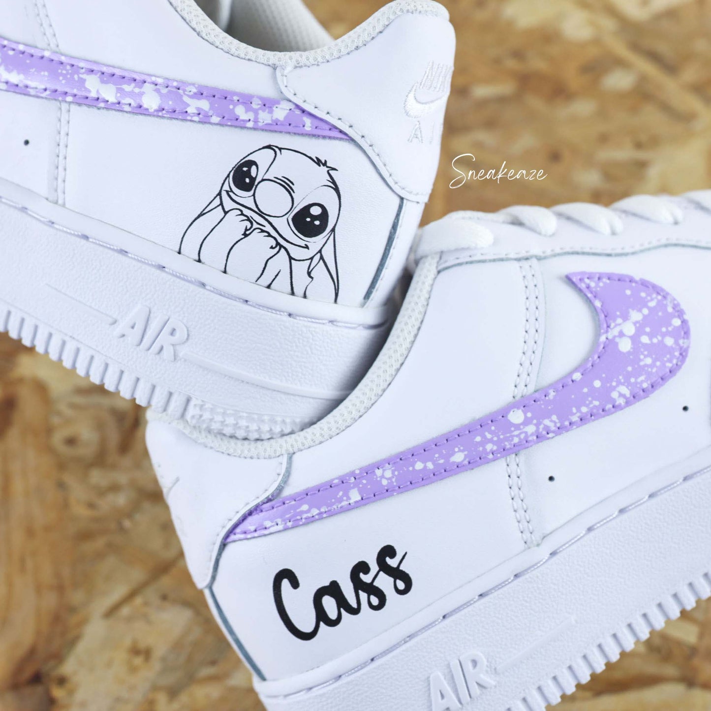 Stitch prénom - Air Force 1 custom - SNEAKEAZE CUSTOMS