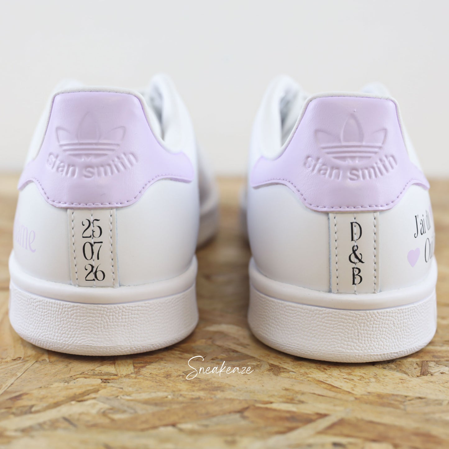 Madame lila - Stan Smith custom mariage - SNEAKEAZE CUSTOMS