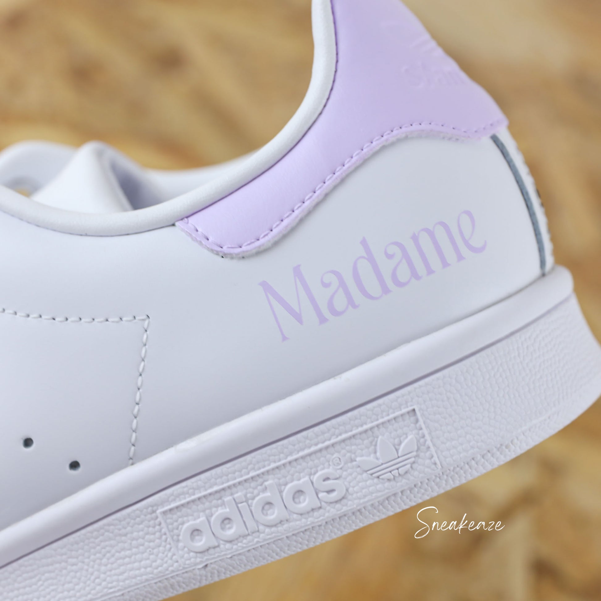 Madame lila - Stan Smith custom mariage - SNEAKEAZE CUSTOMS