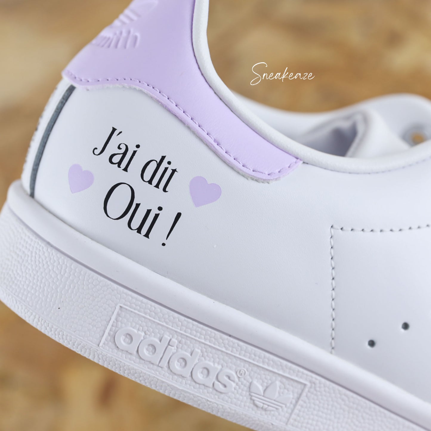 Madame lila - Stan Smith custom mariage - SNEAKEAZE CUSTOMS