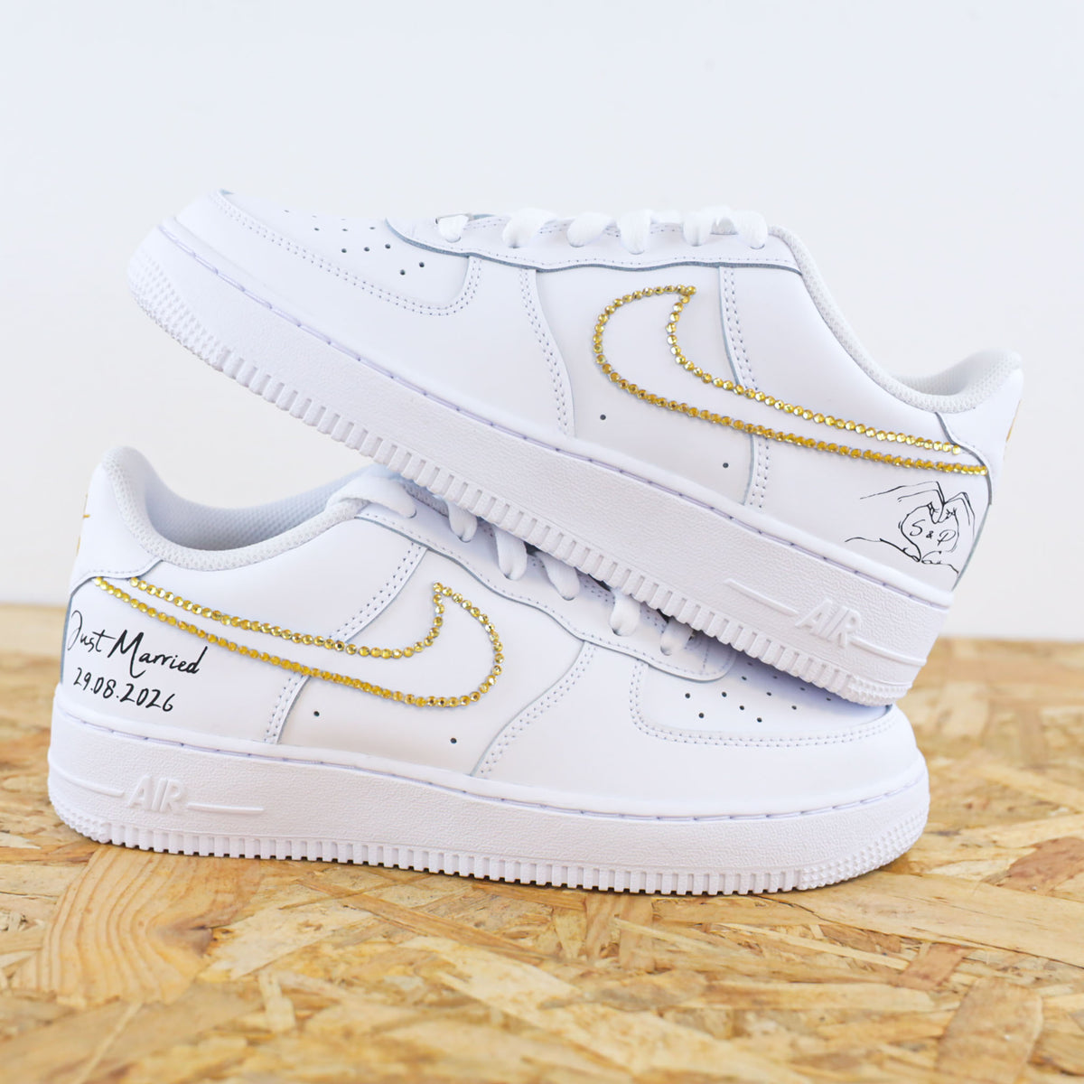 Strass just married - Air Force 1 custom Mariage