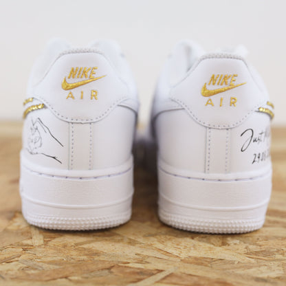 Strass just married - Air Force 1 custom Mariage