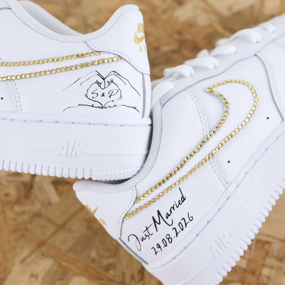 Strass just married - Air Force 1 custom Mariage