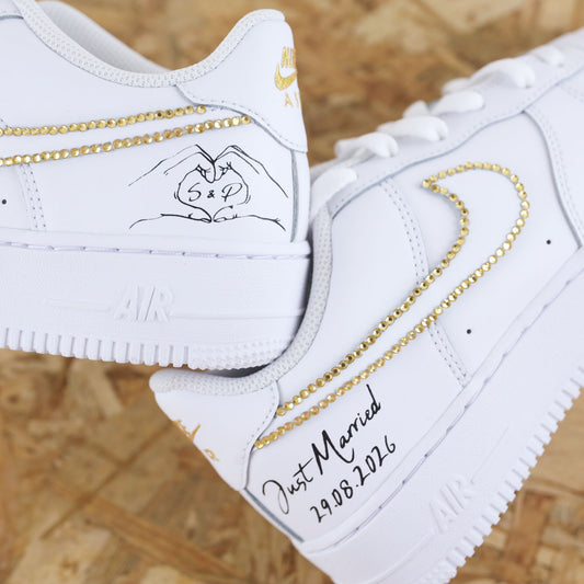 Strass just married - Air Force 1 custom Mariage