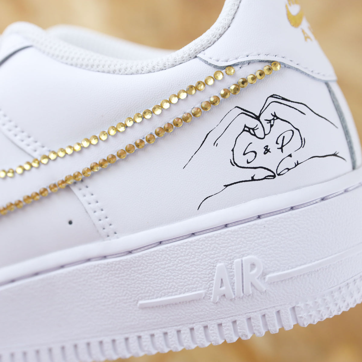 Strass just married - Air Force 1 custom Mariage