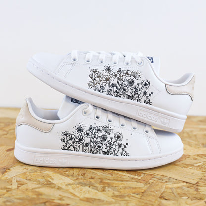 Fleurs des champs - Stan Smith custom