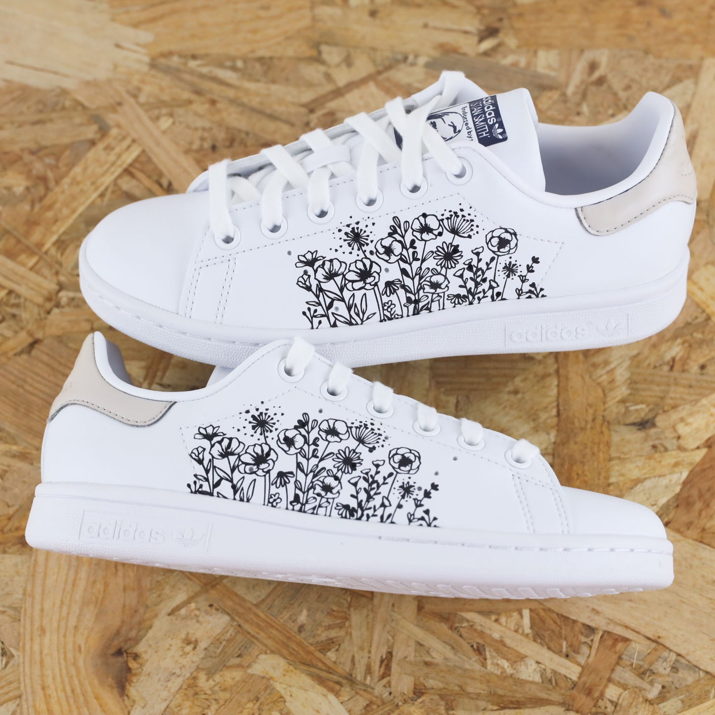 Fleurs des champs - Stan Smith custom