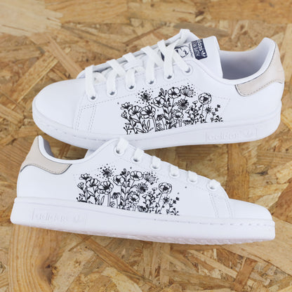 Fleurs des champs - Stan Smith custom
