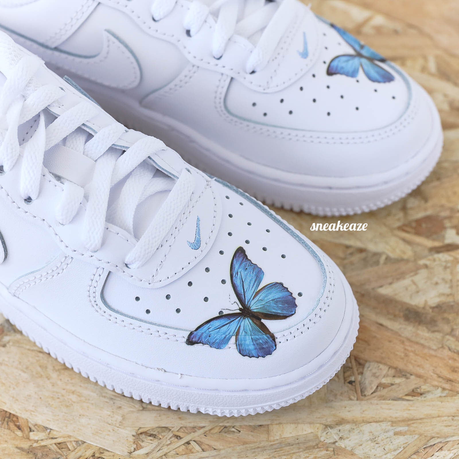 Papillons Prenom Air Force 1 custom enfant