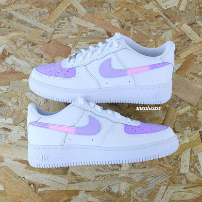 nike air force 1 custom mermaid sirène pastel sneakers af1 sneakeaze customs