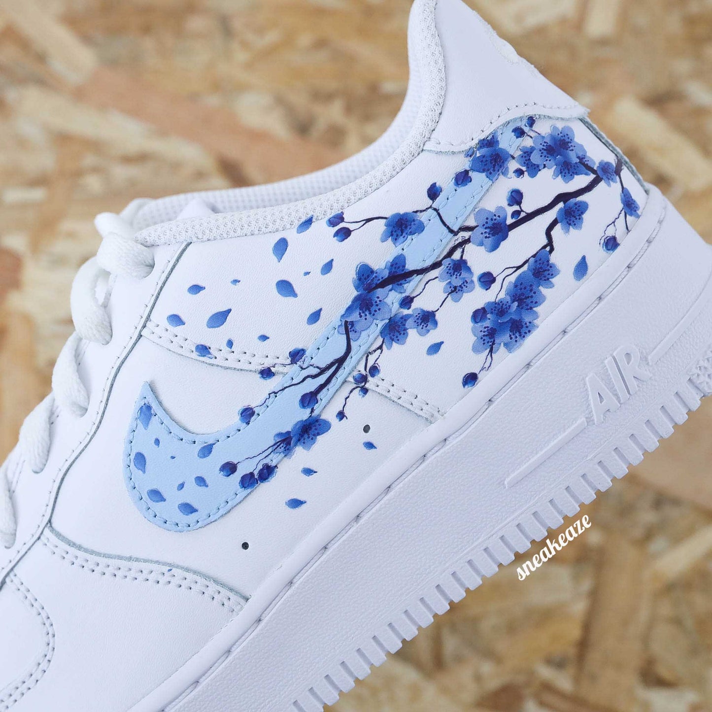 nike air force 1 custom sakura cherry blossom pastel sneakers af1 sneakeaze