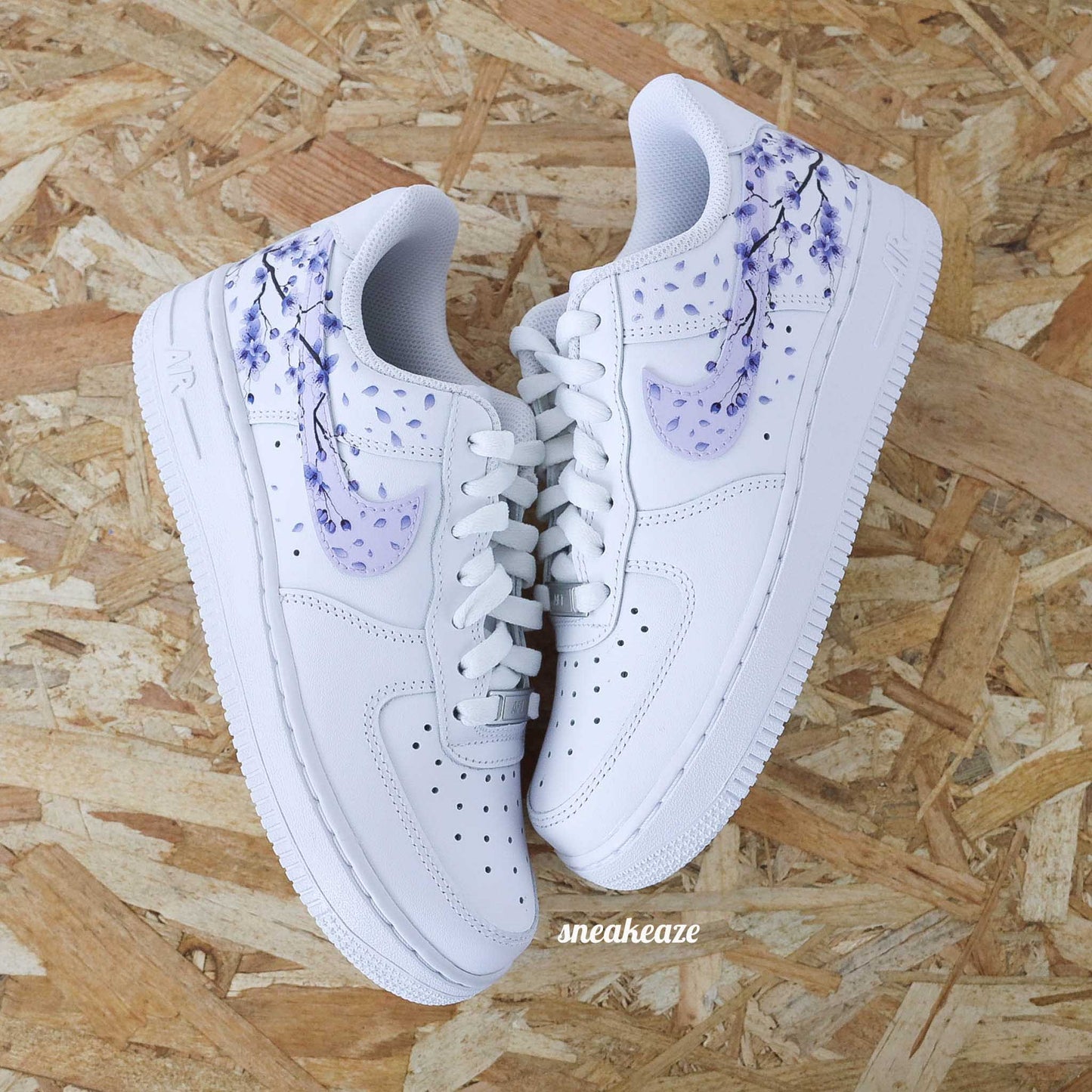 nike air force 1 custom sakura cherry blossom pastel sneakers af1 sneakeaze