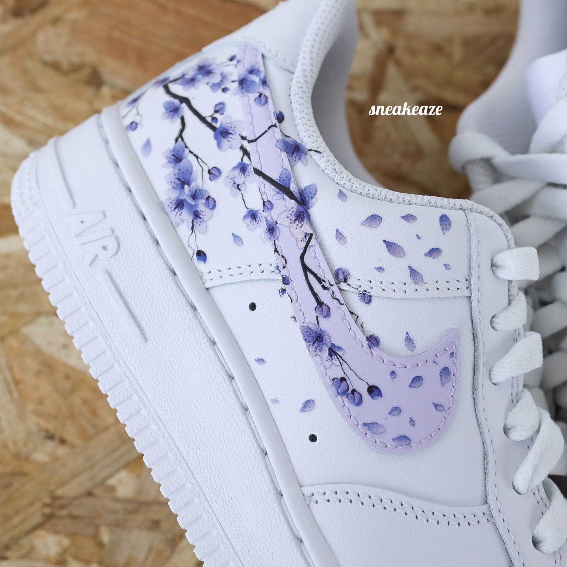 nike air force 1 custom sakura cherry blossom pastel sneakers af1 sneakeaze