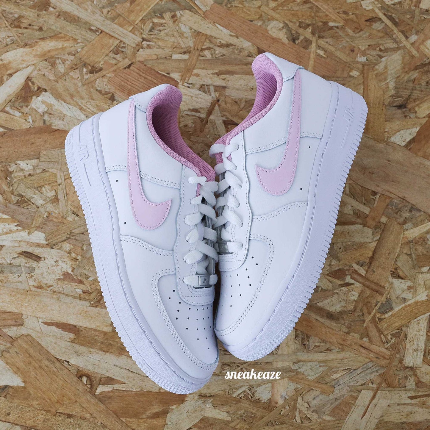 baskets air force 1 customs rose pastel sneakeaze custom skz