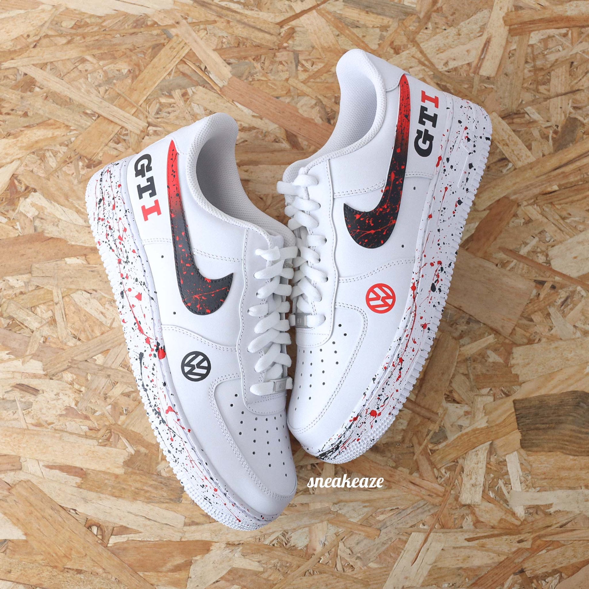 Nike Air Force Custom Splash dégradé – SNEAKEAZE CUSTOMS