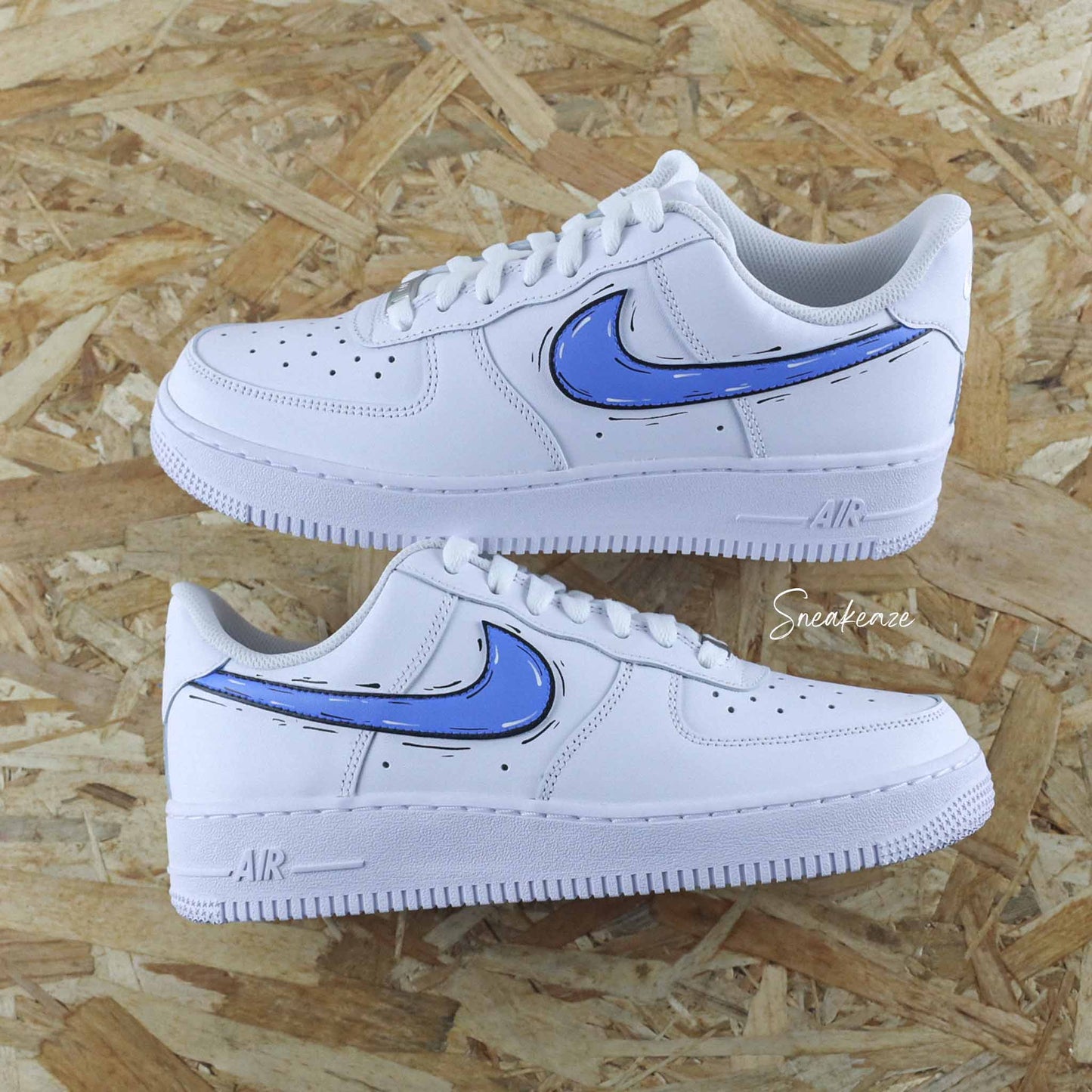 Cartoon swoosh - Air Force 1 custom