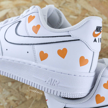 Silhouette coeurs - Air force 1 custom - SNEAKEAZE CUSTOMS