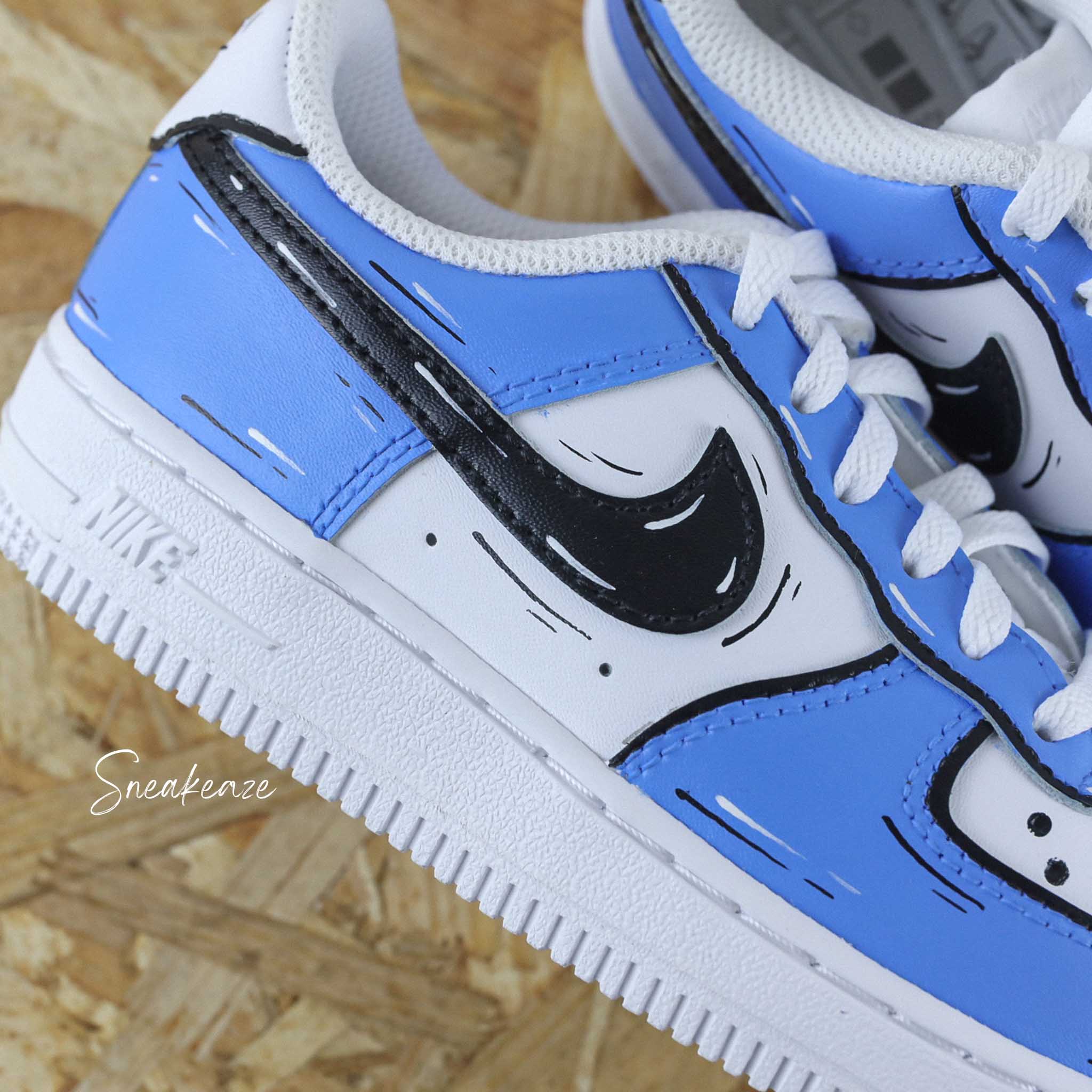 Sketch Air Force 1 custom enfant