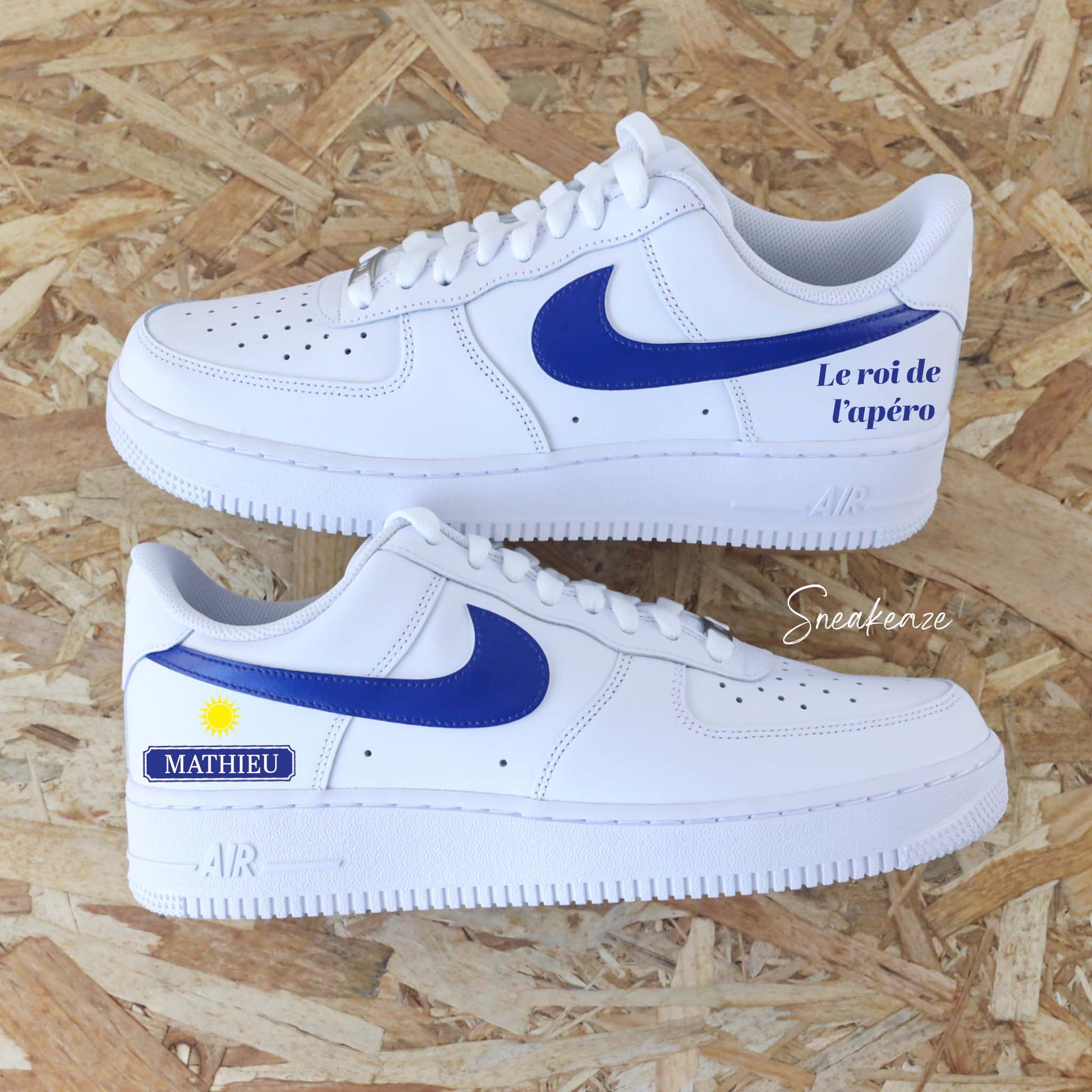 nike air force 1 custom ricard pastis apéro af1 soleil provence sud sneakers sneakeaze