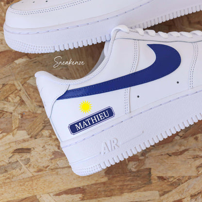 nike air force 1 custom ricard pastis apéro af1 soleil provence sud sneakers sneakeaze