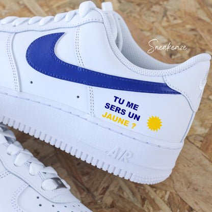 nike air force 1 custom ricard pastis apéro af1 soleil provence sud sneakers sneakeaze tu me sers un jaune