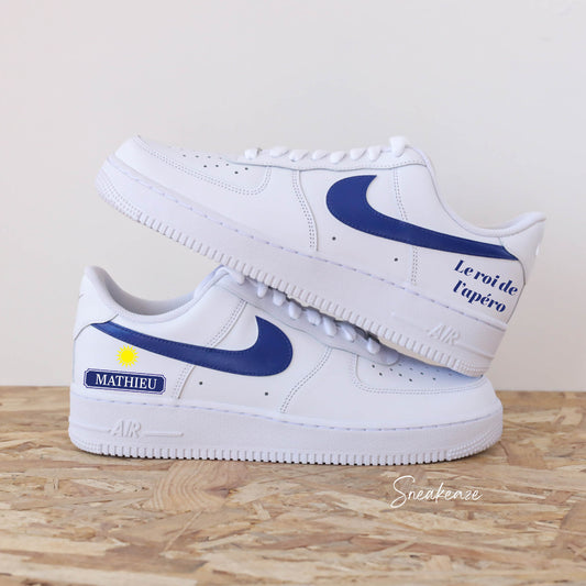 nike air force 1 custom ricard pastis apéro af1 soleil provence sud sneakers sneakeaze