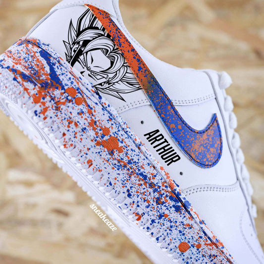 nike air force 1 custom dbz manga dragon ball z goku af1 sneakers sneakeaze