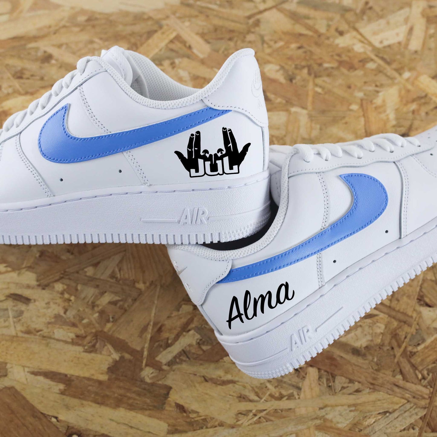 baskets nike air force 1 custom personnalisable marseille bébé - Jul bande organisée les marseillais le sud pastis apéro pétanque - sneakeaze customs skz