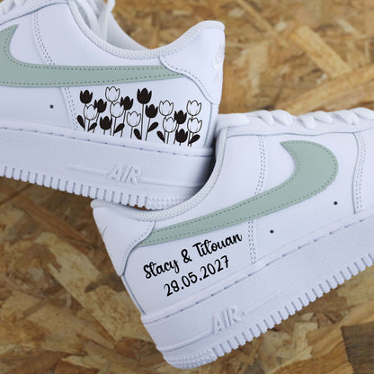 Nike Air Force 1 Mariage Bleu Pastel - SNEAKEAZE CUSTOMS