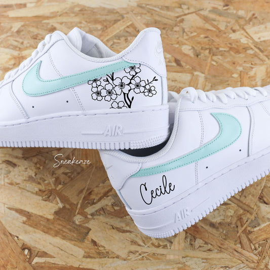 Fleur & prénom - Air Force 1 custom