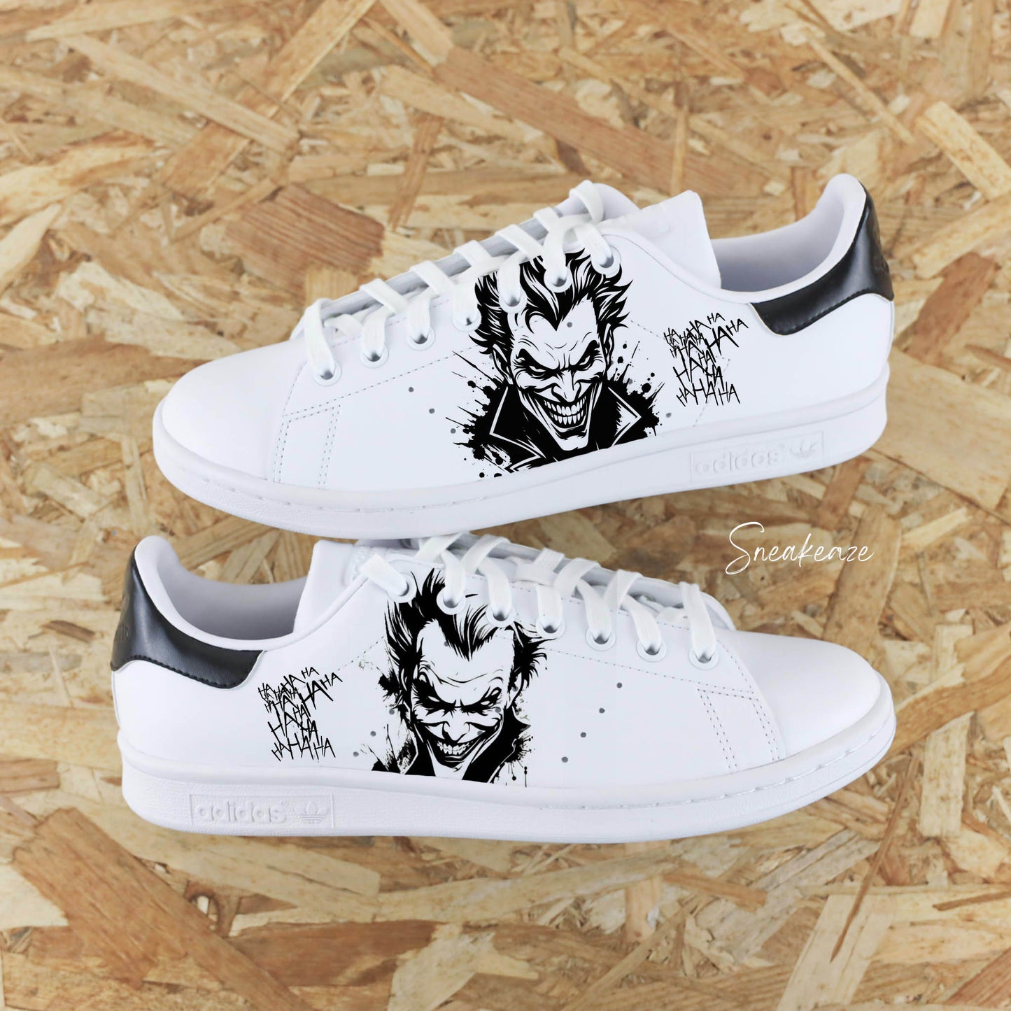 Joker - Stan Smith custom - SNEAKEAZE CUSTOMS