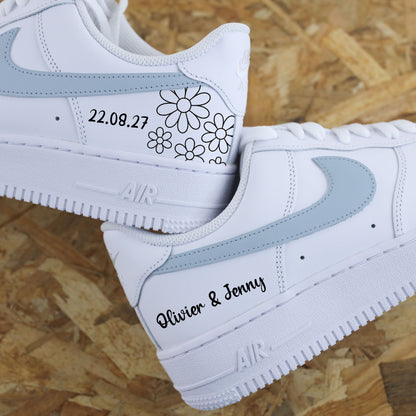 Nike Air Force 1 Mariage Marguerites - SNEAKEAZE CUSTOMS