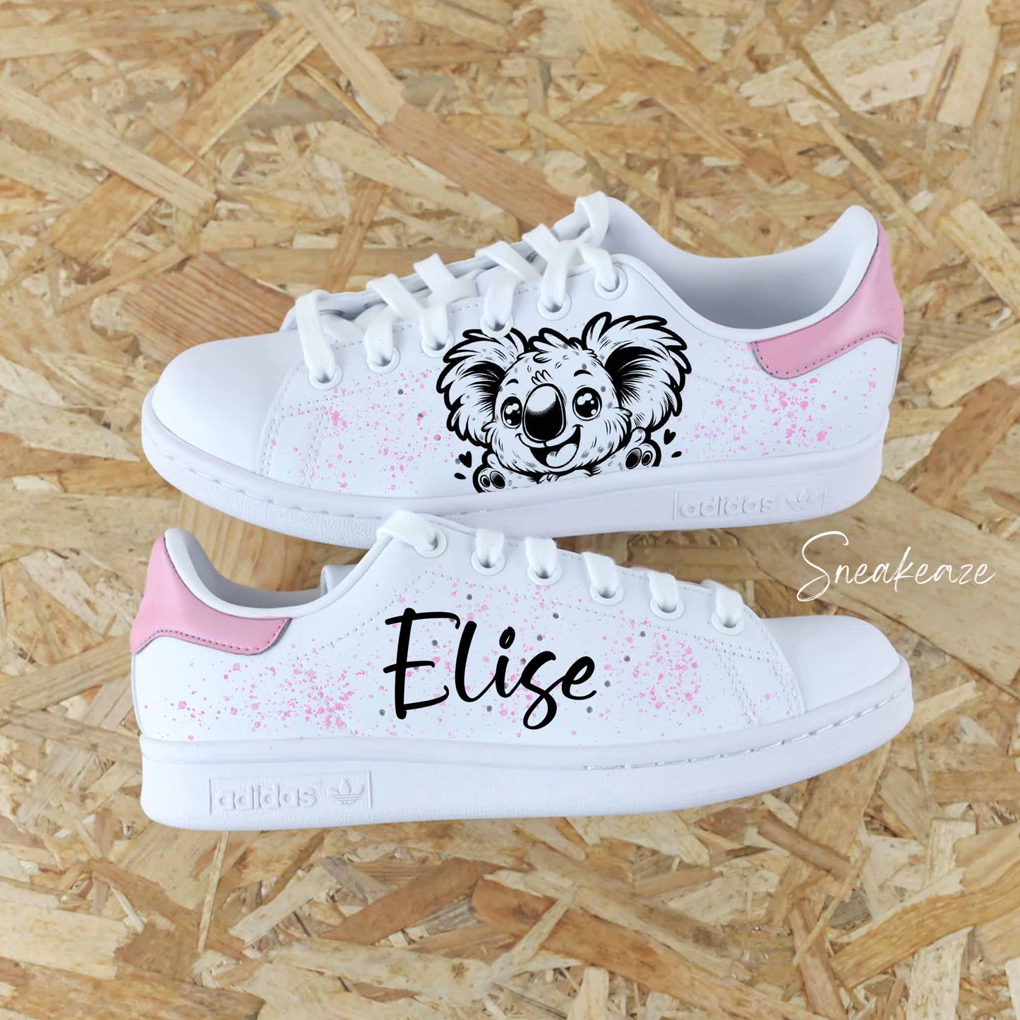 Koala prénom - Stan Smith custom (enfant)