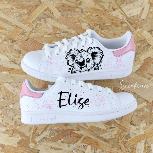 Koala prénom - Stan Smith custom (enfant)