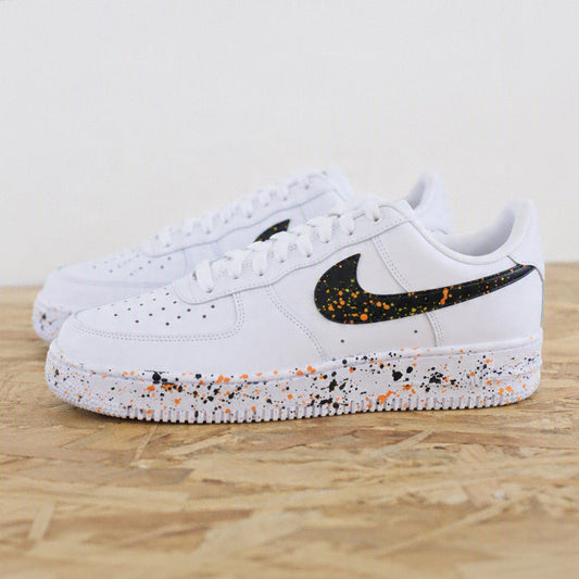 nike air force 1 custom splash homme baskets custom streetwear sneakers personnalisées homme air force one unique fait main