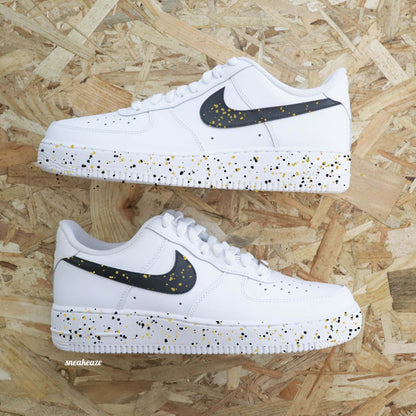 Splash Black and Yellow (couleur au choix) - Air Force 1 custom