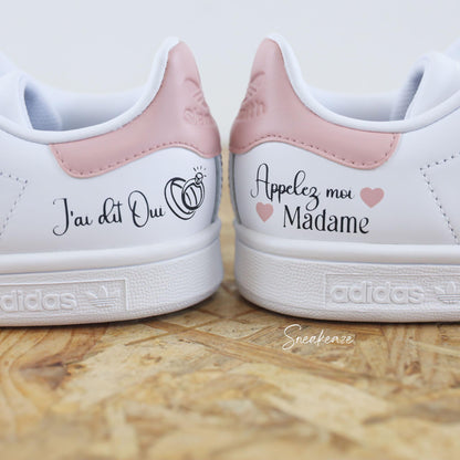 Appelez moi madame - Stan smith custom mariage - SNEAKEAZE CUSTOMS
