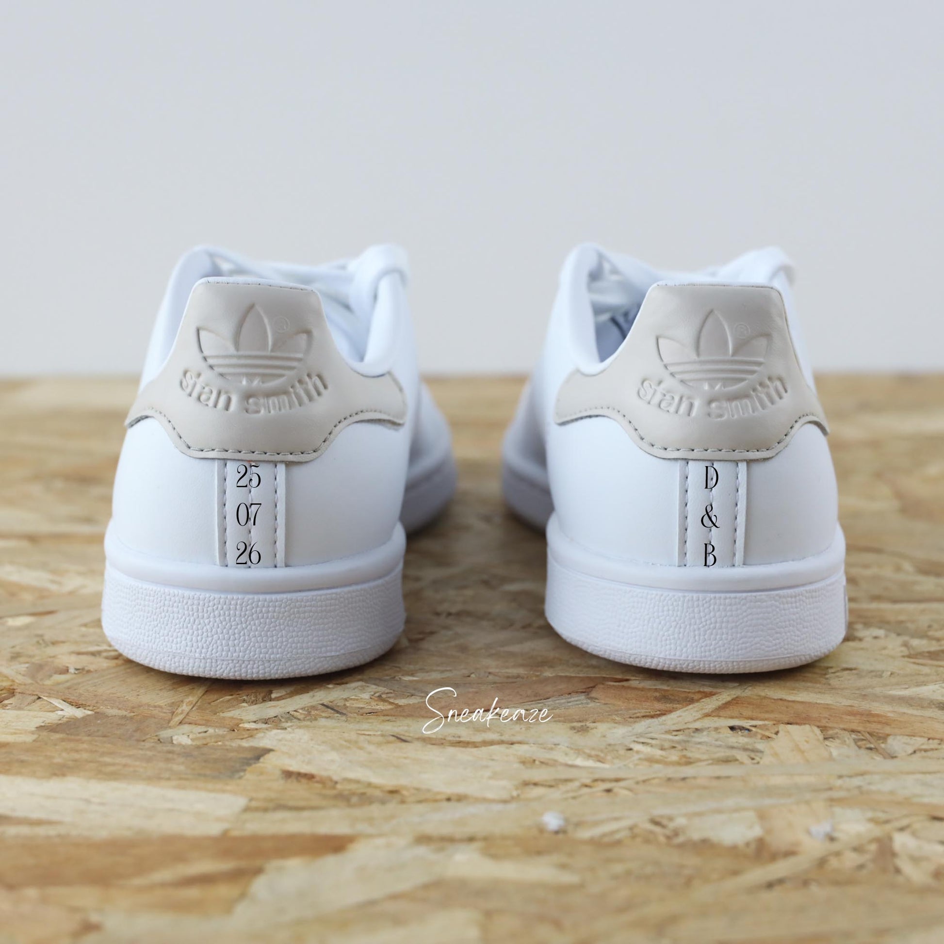 Mes parents se marient - Stan Smith custom mariage - SNEAKEAZE CUSTOMS
