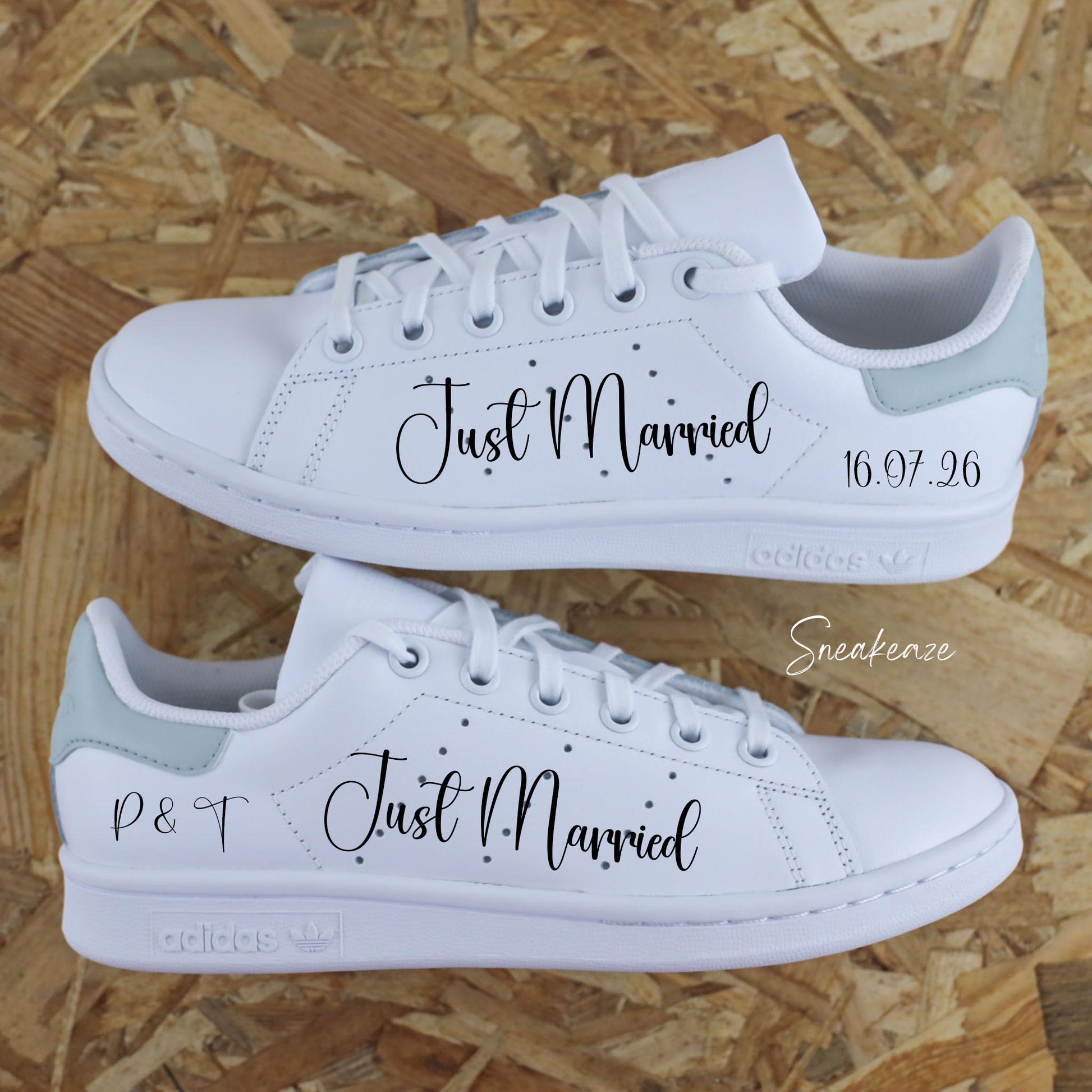 Just Married date & initiales - Stan Smith custom