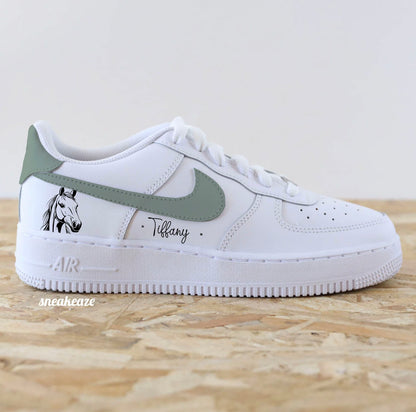 Lion & prénom (modèle au choix) - Air Force 1 custom