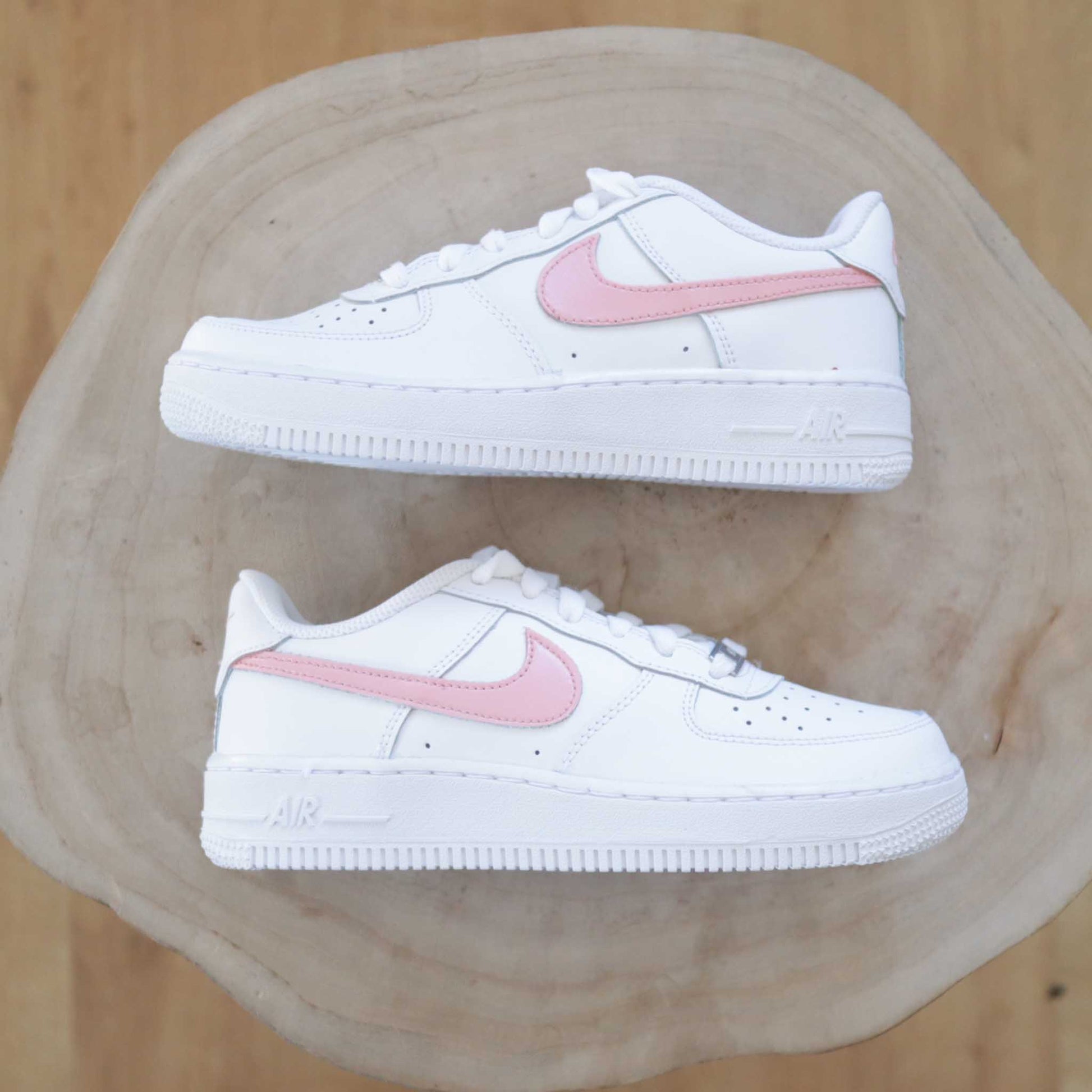 nike air force 1 custom rose baskets custom pour femme nike rose af1 pastel nike enfants