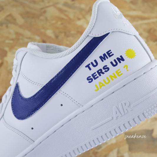 nike air force 1 custom ricard pastis apéro af1 soleil provence sud sneakers sneakeaze cadeau de beauf tu me ser un jaune