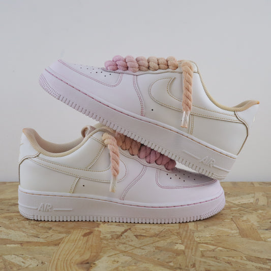 nike air force 1 custom gros lacets corde af1 rope laces pas cher sneakers custom soldes promo