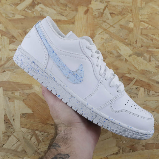 nike air jordan 1 custom splash unc blue sneakers custom homme nike turquoise pas cher