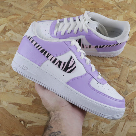 nike air force 1 custom pastel nike violette pour femme baskets personnalisé pas cher nike lila en solde