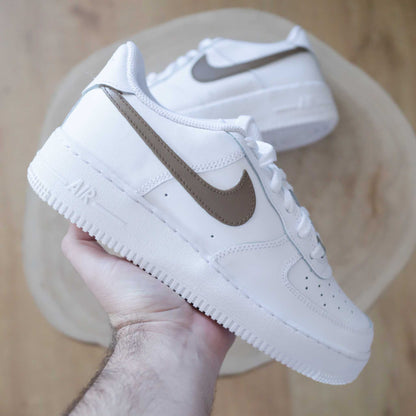 nike air force 1 custom mocha basket custom marron chocolat sneakers custom travis scott nike cactus jack af1 custom