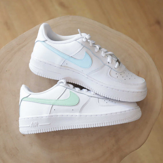 nike air force 1 custom pastel nike turquoise baskets vert pastel sneakers custom femme af1 pastel enfants