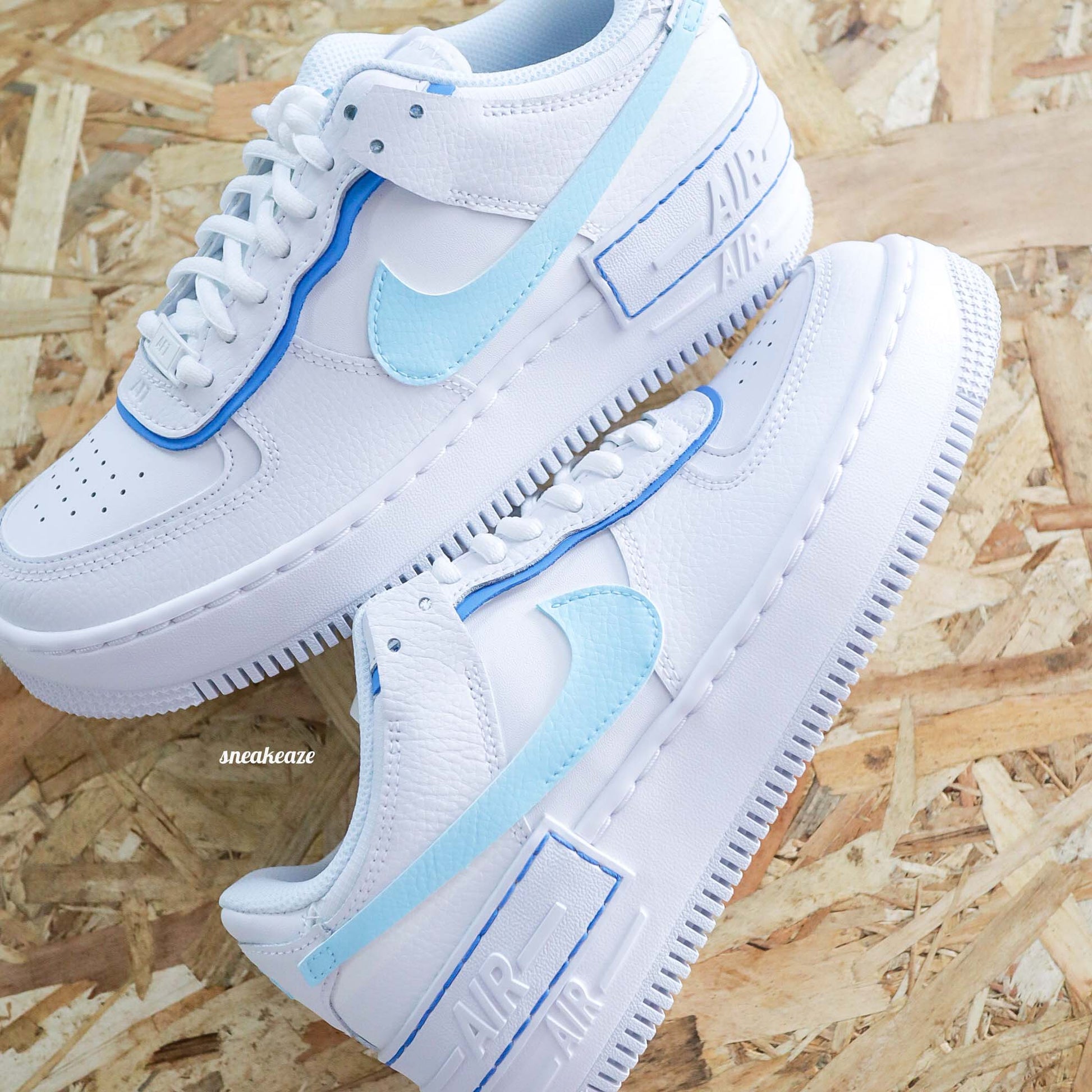 Pastel Tones - Air Force 1 Shadow custom - SNEAKEAZE CUSTOMS