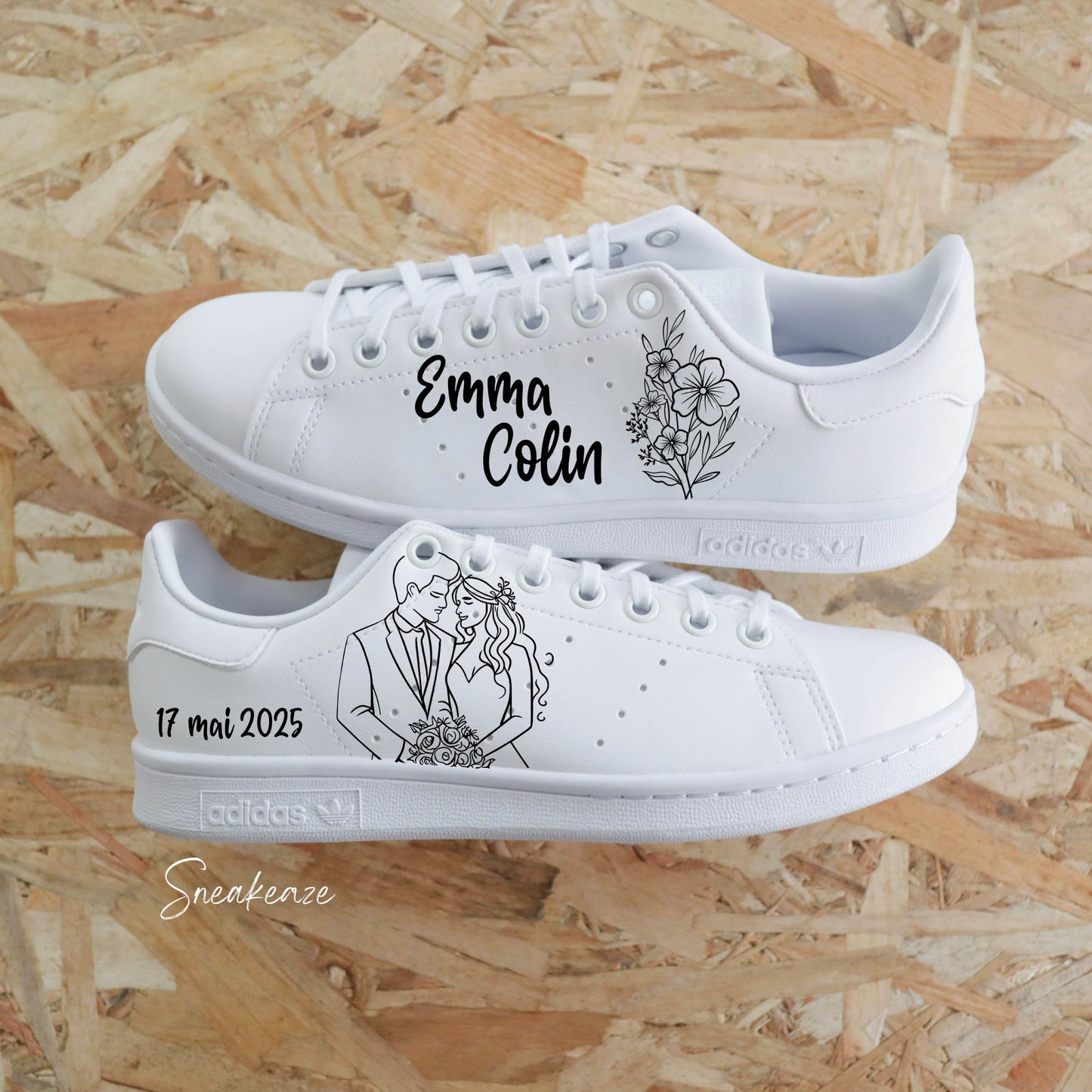 Bouquet de la marié - Stan Smith custom mariage