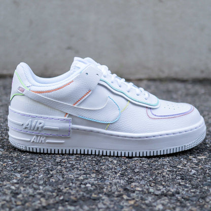 nike air force 1 shadow custom contours pastel baskets personnalisées nike pastel air force turquoise femme sneakers af1 custom